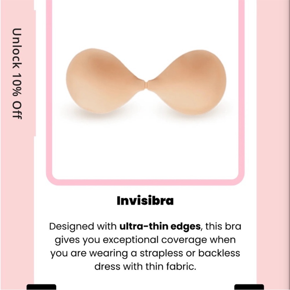 NIB BOOMBA Invisibra - Nude, Size B - Picture 3 of 9